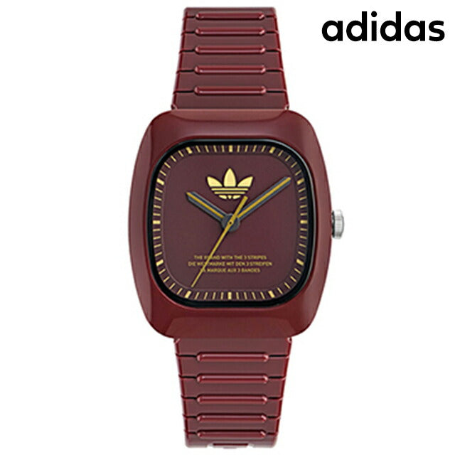アディダス RETRO WAVE TWO クオーツ 腕時計 ブランド メンズ adidas AOSY24028 アナログ レッドパール 赤 AOSY24028