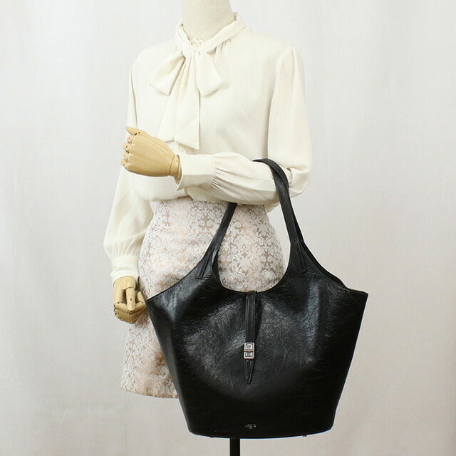 アペードモッド トートバッグ レディース ブランド APEDE MOD GARDEN BAG BLACK CRINKLED ブラック バッグ APMGARDENBAG021