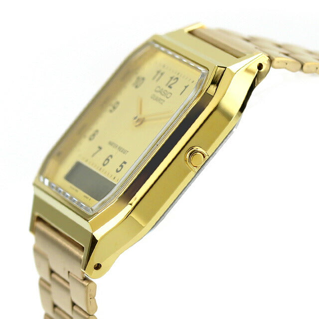カシオ CASIO クォーツ 電池式 AQ-230GA-9B 海外モデル ユニセックス メンズ レディース 腕時計 ブランド カシオ casio アナデジ ゴールド AQ-230GA-9BDF