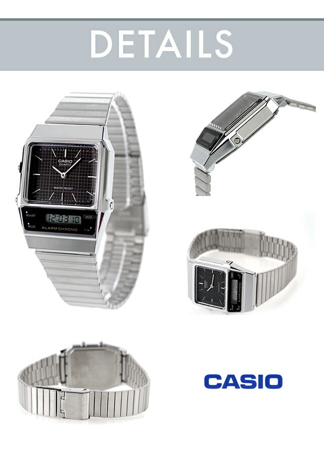 カシオ CASIO AQ-800E チプカシ メンズ レディース 腕時計 ブランド アナデジ ブラック ホワイト ブルー ミントグリーン オフホワイト ネイビー 黒 選べるモデル AQ-800E