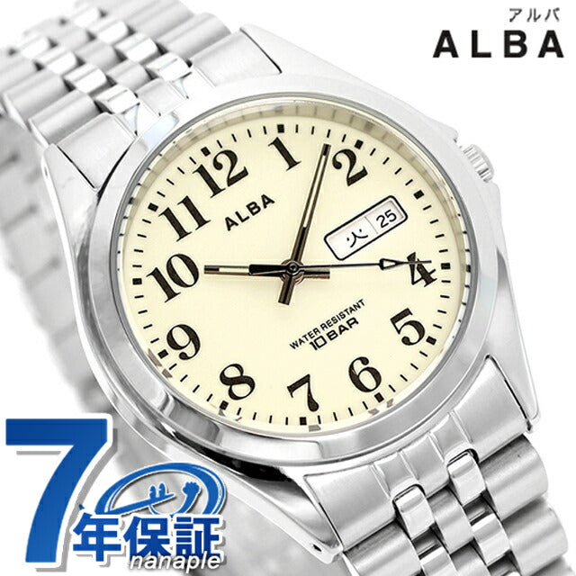 セイコー アルバ クオーツ 腕時計 ブランド メンズ SEIKO AQGK470 アナログ クリーム AQGK470