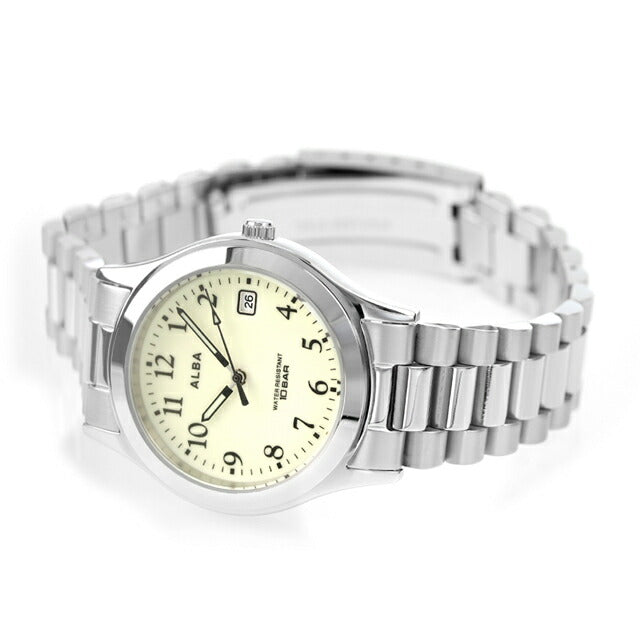 セイコー アルバ クオーツ 腕時計 ブランド メンズ SEIKO AQGK473 アナログ クリーム AQGK473