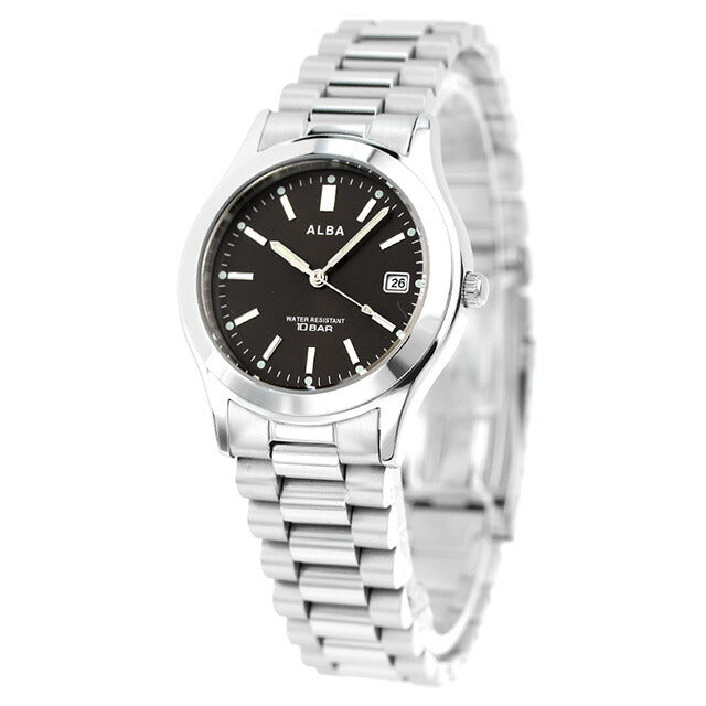 セイコー アルバ クオーツ 腕時計 メンズ SEIKO ALBA AQGK474 アナログ ブラック 黒 記念品 プレゼント ギフト AQGK474