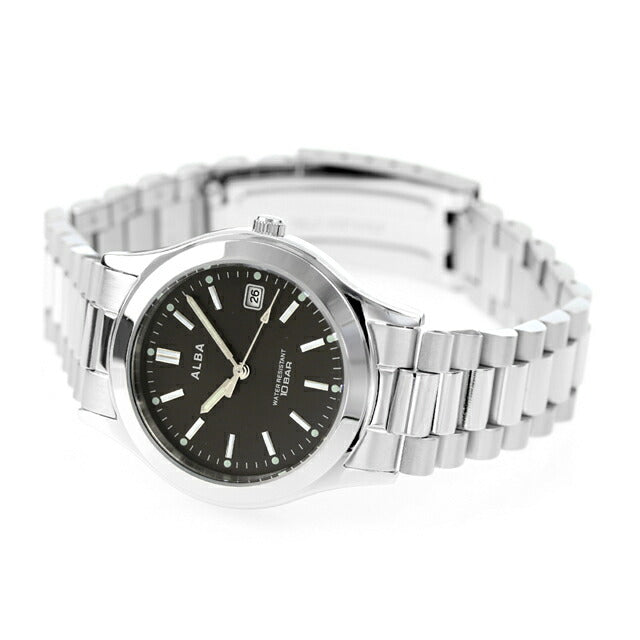 セイコー アルバ クオーツ 腕時計 メンズ SEIKO ALBA AQGK474 アナログ ブラック 黒 記念品 プレゼント ギフト AQGK474