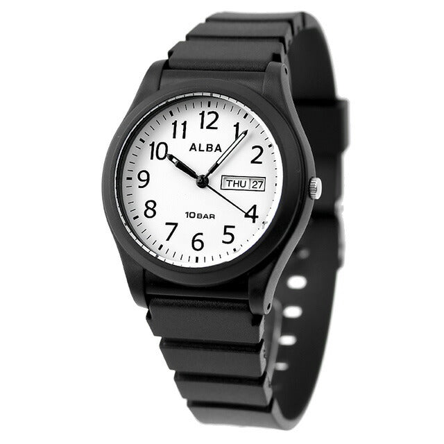 セイコー アルバ スポーツ クオーツ 腕時計 メンズ SEIKO ALBA AQPJ410 アナログ ホワイト ブラック 黒 記念品 プレゼント ギフト AQPJ410