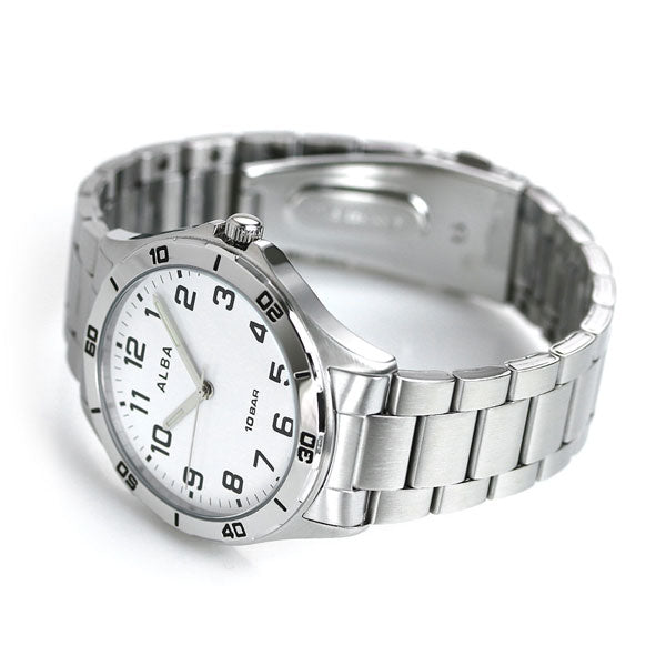 セイコー アルバ メンズ 腕時計 ホワイト クオーツ AQPK409 SEIKO ALBA AQPK409