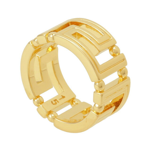 ヴェルサーチ VERSACE DG57594-DJMT-D00H 9号 グレカモチーフ リング 指輪 日本サイズ8号 ゴールド レディース メンズ アクセサリー ベルサーチ 記念品 ギフト ARVE00039L