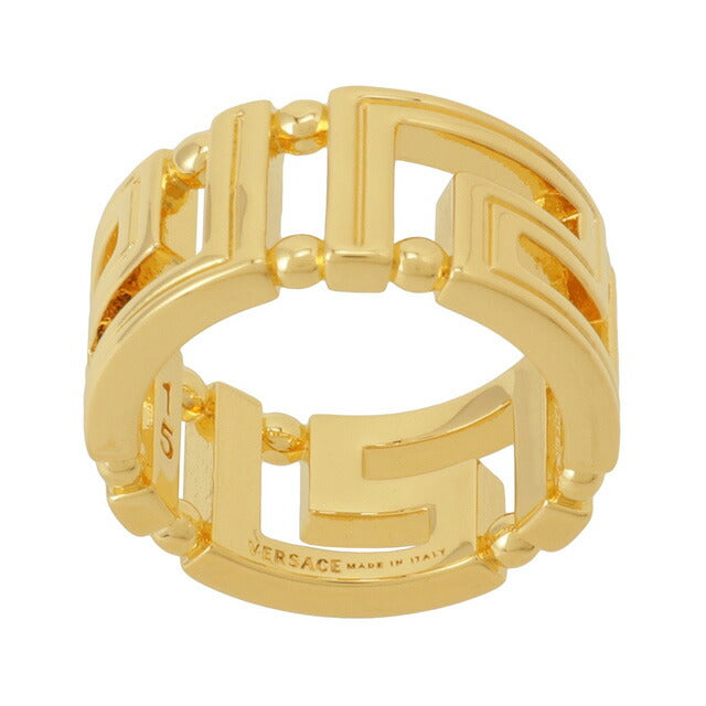 ヴェルサーチ VERSACE DG57594-DJMT-D00H 9号 グレカモチーフ リング 指輪 日本サイズ8号 ゴールド レディース メンズ アクセサリー ベルサーチ 記念品 ギフト ARVE00039L