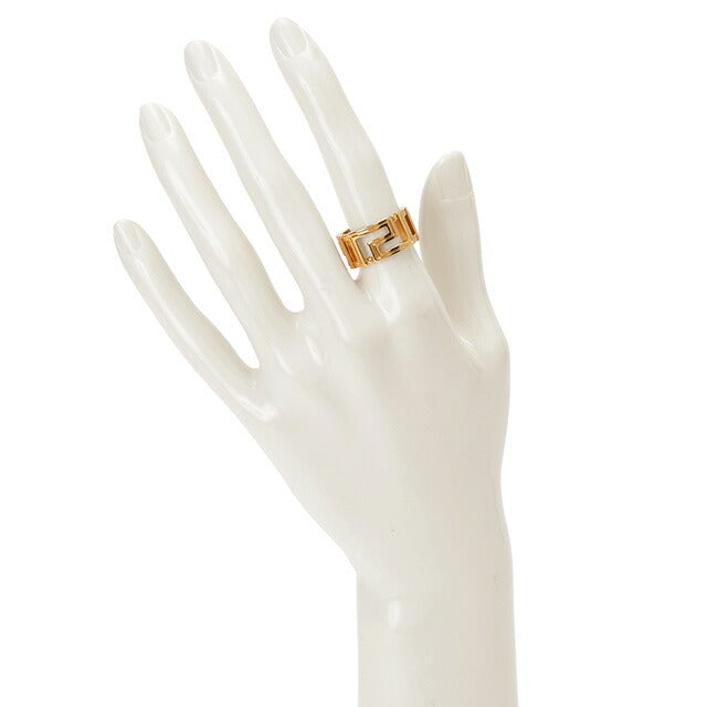 ヴェルサーチ VERSACE DG57594 DJMT 3J000 7号 グレカモチーフ リング 指輪 日本サイズ6号 ゴールド レディース メンズ ユニセックス アクセ ヴェルサーチェ ARVE00072L