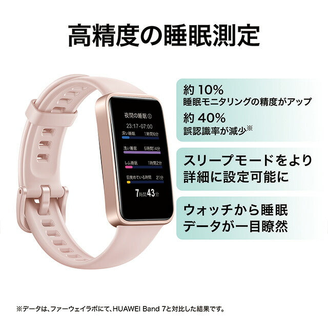 ファーウェイ Band8 Sakura Pink 充電式クオーツ スマートウォッチ メンズ レディース Bluetooth HUAWEI ASK-B19-PK デジタル サクラピンク ASK-B19-PK