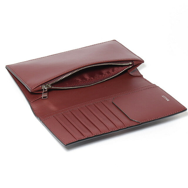 バリー 財布 長財布 メンズ 革 レザーウォレット 小銭入れ BALLY バリロ 6302794 ブラック レッド 記念品 プレゼント ギフト BA-6302794