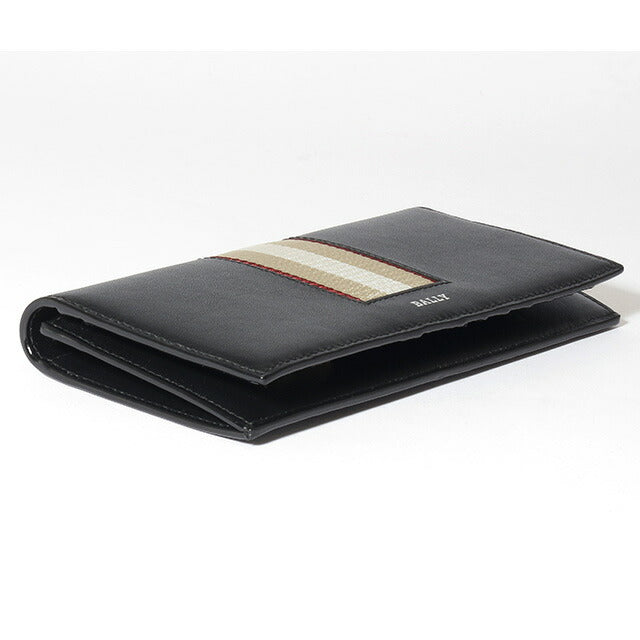 バリー 財布 長財布 メンズ 革 レザーウォレット 小銭入れ BALLY バリロ 6302795 ブラック 記念品 プレゼント ギフト BA-6302795