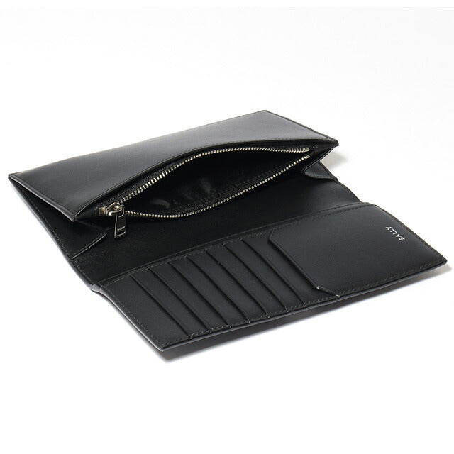 バリー 財布 長財布 メンズ 革 レザーウォレット 小銭入れ BALLY バリロ 6302795 ブラック 記念品 プレゼント ギフト BA-6302795