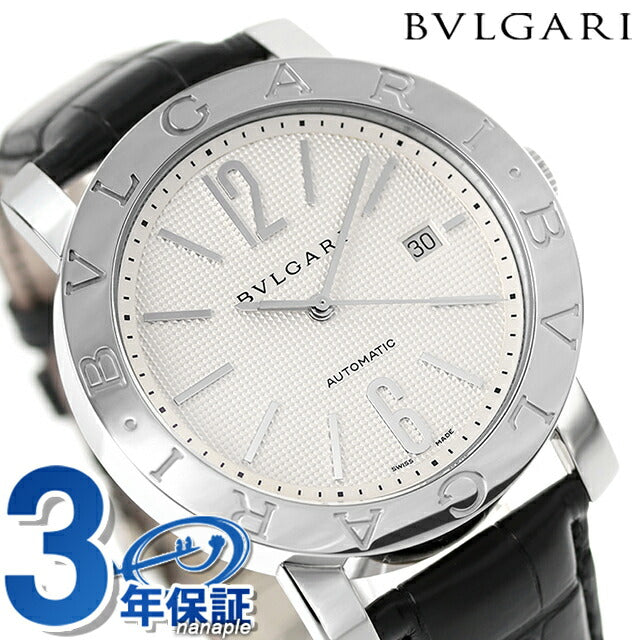 ブルガリ 時計 メンズ ブルガリ42mm 自動巻き 機械式 腕時計 ブランド BB42WSLDAUTO シルバー BB42WSLDAUTO