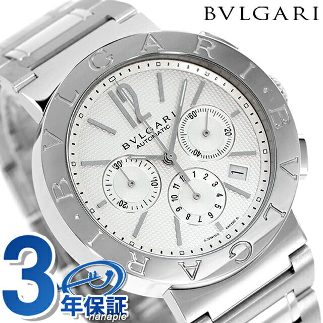 ブルガリ ブルガリブルガリ 42mm クロノグラフ BB42WSSDCH 腕時計 ブランド メンズ BB42WSSDCH