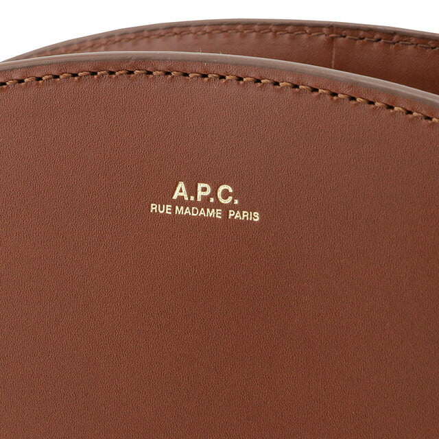アーペーセー A.P.C. APC PXAWV F61048 CAD NOISETTE ハーフムーン ショルダーバッグ SAC DEMI LUNE レディース BBAP00045L
