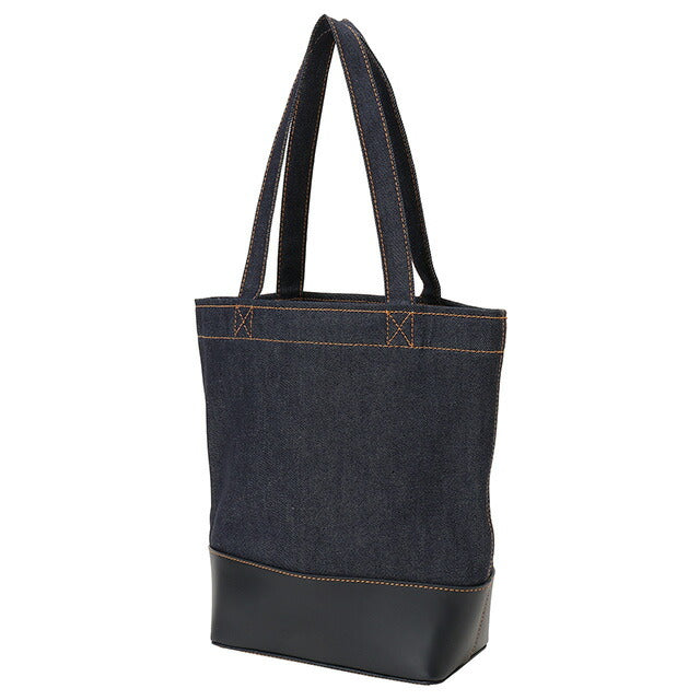 アーペーセー A.P.C. CODDP M61568 IAK DARK NAVY APC アクセル デニム×レザー トートバッグ スモール ダークネイビー レディース メンズ BBAP00097L