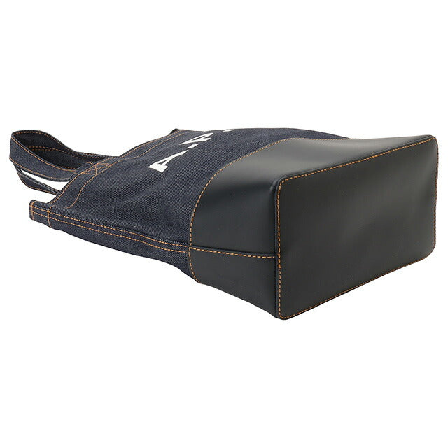 アーペーセー A.P.C. CODDP M61568 IAK DARK NAVY APC アクセル デニム×レザー トートバッグ スモール ダークネイビー レディース メンズ BBAP00097L