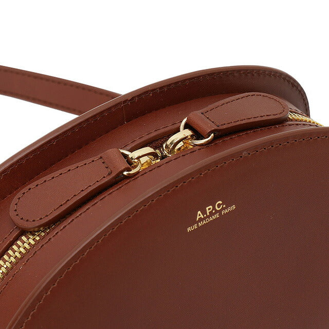 アーペーセー A.P.C. PXAWV F61392 CAD NOISETTE APC ハーフムーン ミニ ショルダーバッグ クロスボディ ノワゼットブラウン レディース BBAP00122L