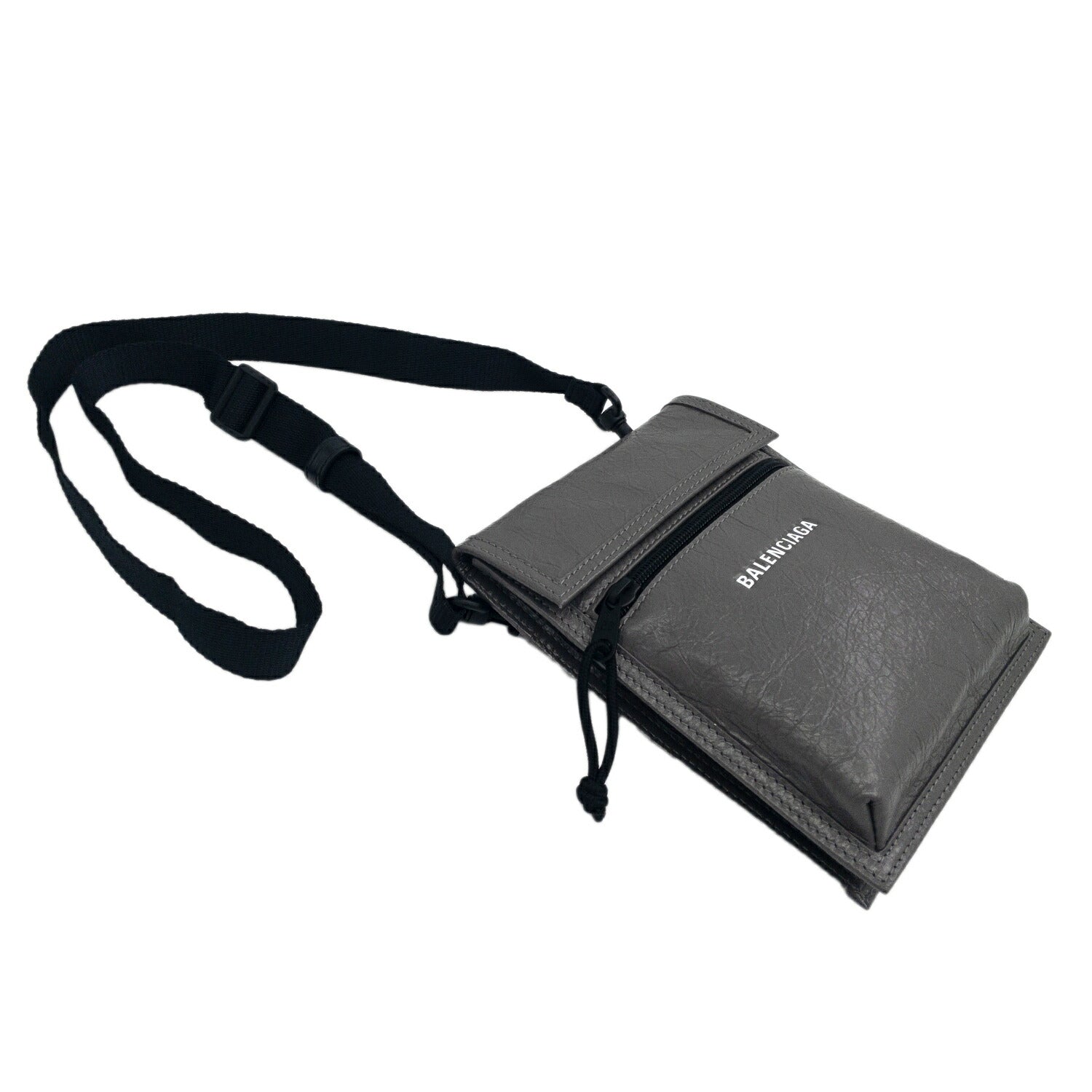 バレンシアガ BALENCIAGA 655982 1VG7X 1404 エクスプローラー ショルダーバッグ クロスボディ ダークグレー メンズ ユニセックス BBBC00062M