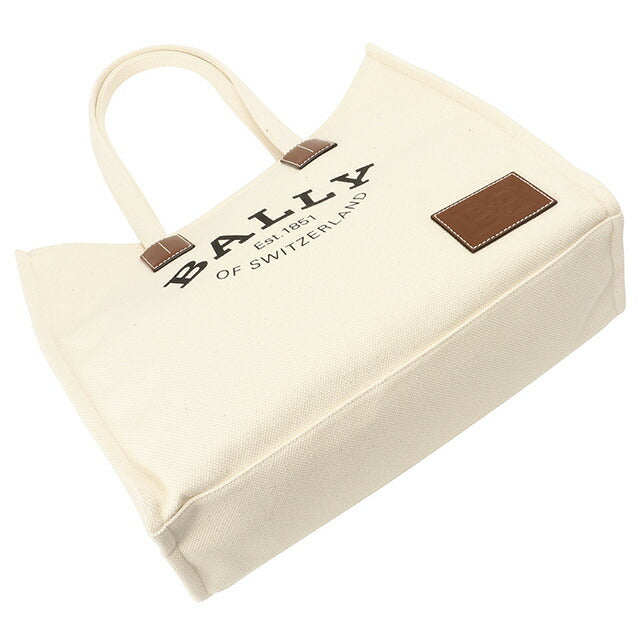 バリー BALLY WAE00C CV011 I35O クリスタリア ロゴプリント ファブリック トートバッグ ショルダーバッグ ナチュラル/ブラウン レディース メンズ BBBL00232L
