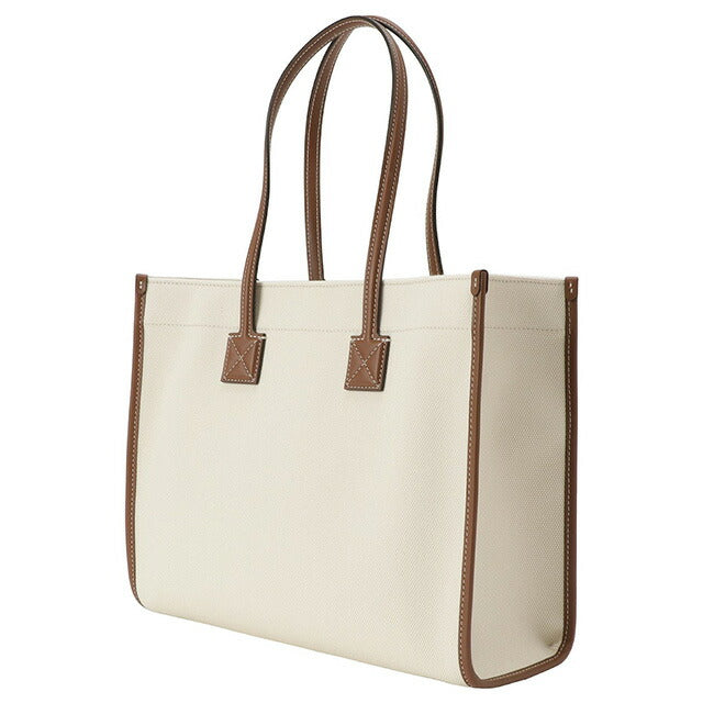 バーバリー BURBERRY 8044138 A1395 ツートン キャンバス&レザー スモール フレヤトートバッグ ショルダーバッグ ナチュラル/タン ユニセックス BBBU00127L
