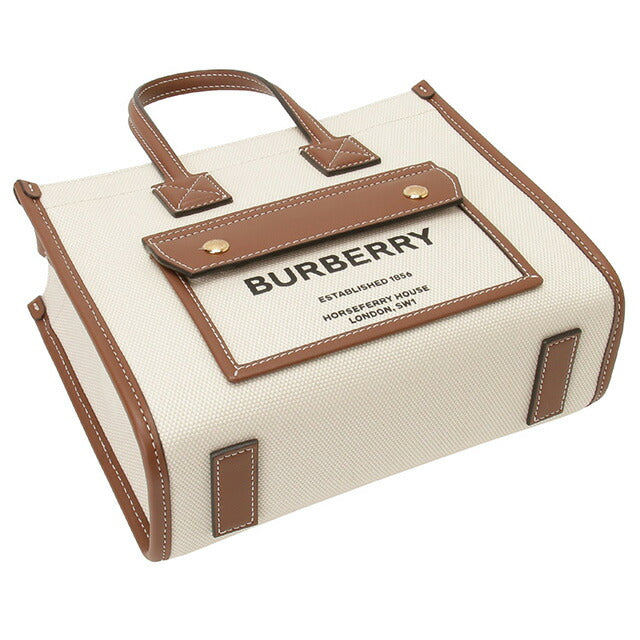 バーバリー BURBERRY 8044143 A1395 ロゴ ホースフェリープリント ミニ フレヤ トートバッグ 2WAY ショルダーバッグ レディース ユニセックス BBBU00135L