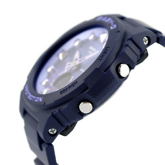 ベビーg ベビージー Baby-G クォーツ 電池式 BGA-320-2A BGA-320シリーズ レディース 腕時計 ブランド カシオ casio アナデジ パープル ネイビー BGA-320-2ADR