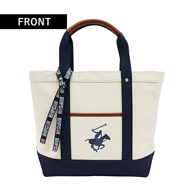 ビバリーヒルズポロクラブ トートバッグ メンズ レディース ブランド キャンバストートバッグL Cotton 152457 IV NV NV バッグ BH1008N-IVNVNV