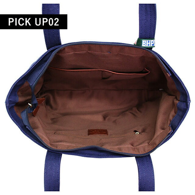 ビバリーヒルズポロクラブ トートバッグ メンズ レディース ブランド キャンバストートバッグL Cotton 152454 NV NV WH バッグ BH1008N-NVNVWH