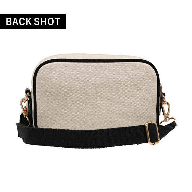 ビバリーヒルズポロクラブ ショルダーバッグ メンズ レディース ブランド キャンバスショルダーバッグ Cotton 243906 IV BK BK バッグ BH1009N-IVBKBK