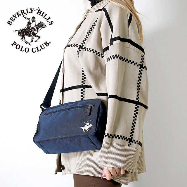 ビバリーヒルズポロクラブ ショルダーバッグ メンズ レディース ブランド ショルダーバッグ Polyester 181283 NA WH バッグ BHC005-NAWH