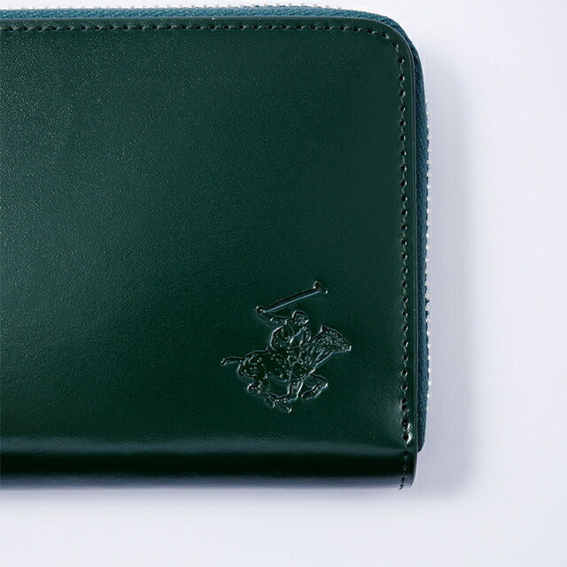 ビバリーヒルズポロクラブ 財布 メンズ ブランド 長財布 革 レザーウォレット 小銭入れあり グリーン ダークブラウン BHG-M1001-GRNDBR