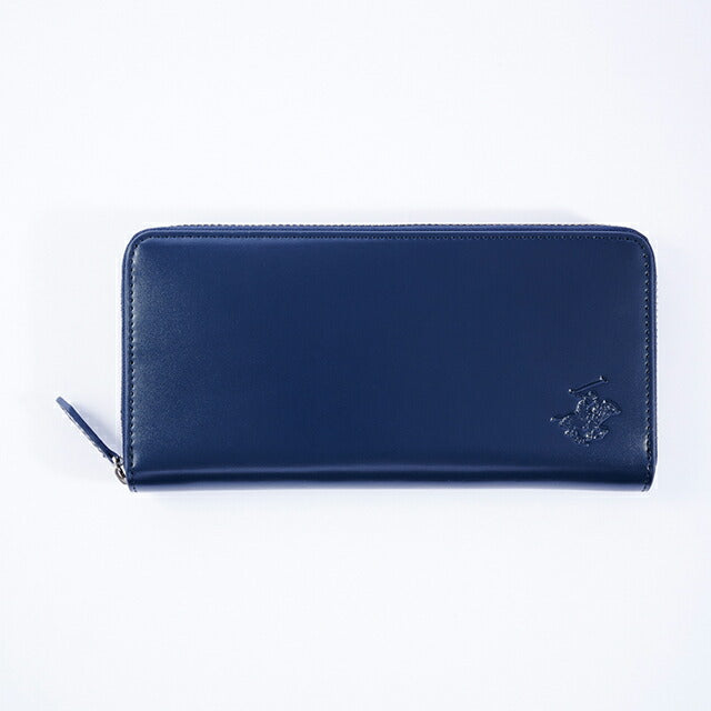 ビバリーヒルズポロクラブ 財布 メンズ ブランド 長財布 革 レザーウォレット 小銭入れあり ネイビー ブラック BHG-M1001-NVBK