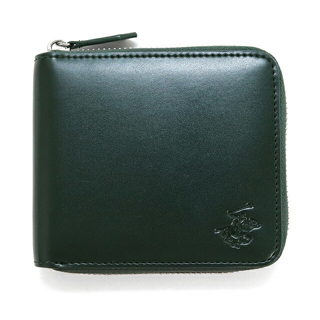 ビバリーヒルズポロクラブ 財布 メンズ ブランド 二つ折り財布 革 レザーウォレット 小銭入れあり グリーン ダークブラウン BHG-M1004-GRNDBR