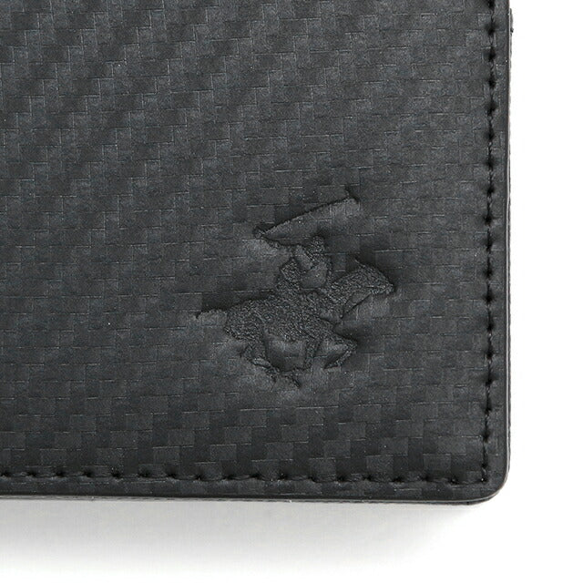 ビバリーヒルズポロクラブ 財布 メンズ ブランド 二つ折り財布 革 レザーウォレット 小銭入れあり ブラック BHG-M2002-BK