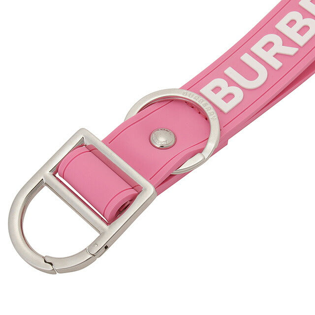 バーバリー BURBERRY 8071076 A8407 ロゴディテール シリコン キーリング キーホルダー バブルガムピンク メンズ レディース ユニセックス BKBU00146M
