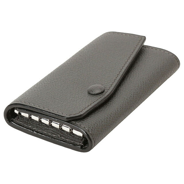 ヴァレクストラ VALEXTRA V1L76 028 GF / SGSR0076028LRDKH99 GF 6連キーケース ダークグレー メンズ レディース ユニセックス BKVX00023M