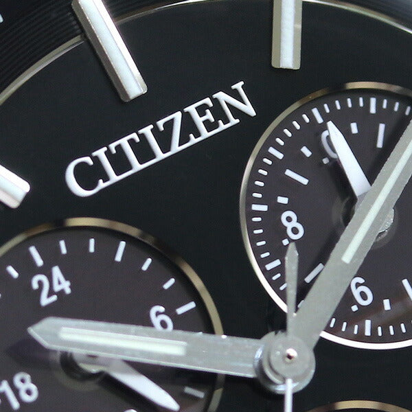 シチズン エコドライブ ソーラークロノグラフ 日本製 ソーラー メンズ 腕時計 ブランド BL5496-11E CITIZEN ブラック 革ベルト BL5496-11E