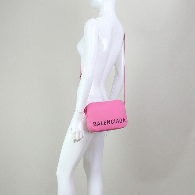 バレンシアガ 斜め掛け ショルダーバッグ レディース ブランド BALENCIAGA レザー イタリア 558172 ROSE BUBBG-L NOIR ピンク系 バッグ BLC558172021