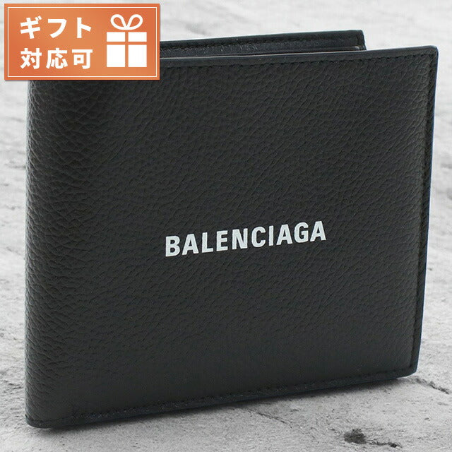 バレンシアガ 二折財布小銭入付き メンズ ブランド BALENCIAGA イタリア 594315 ブラック 財布 BLC594315011