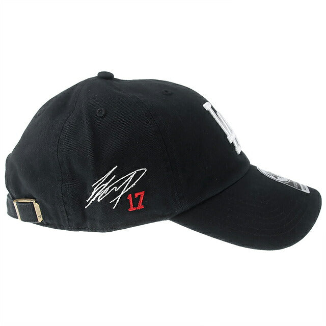 47BRAND キャップ 大谷翔平 サイン入り メンズ レディース ブランド ドジャース ’47 クリーンナップ Black 帽子 B-RGW12GWSNL-BKM-SI