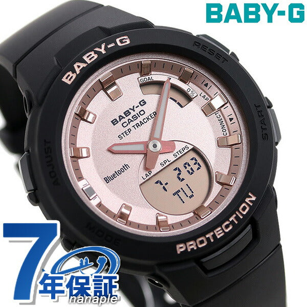 ベビーg ベビージー baby-g 腕時計 ブランド レディース BSA-B100 ランニング ジョギング 歩数計 BSA-B100MF-1ADR ピンクゴールド ブラック BSA-B100MF-1ADR