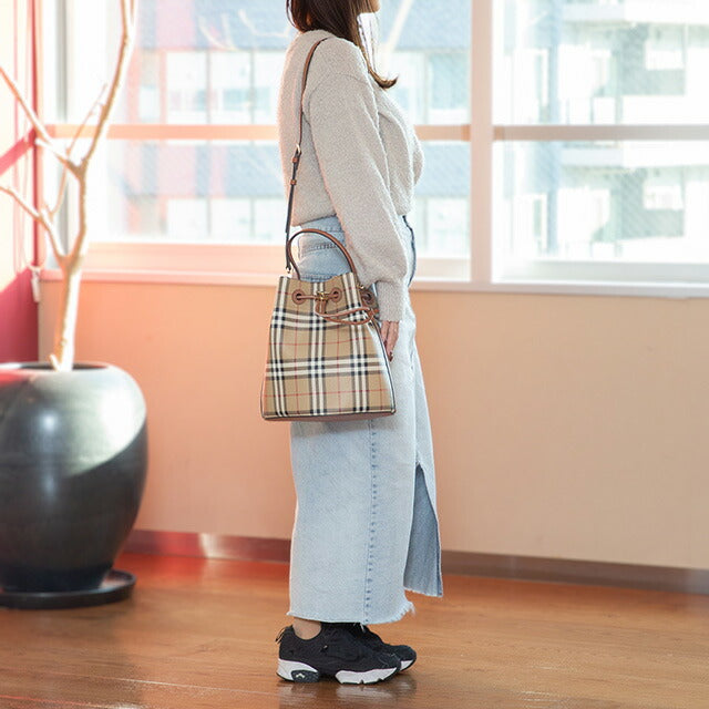 バ−バリ− ハンドバッグ レディース ブランド BURBERRY 8073948 ベージュ BU-8073948