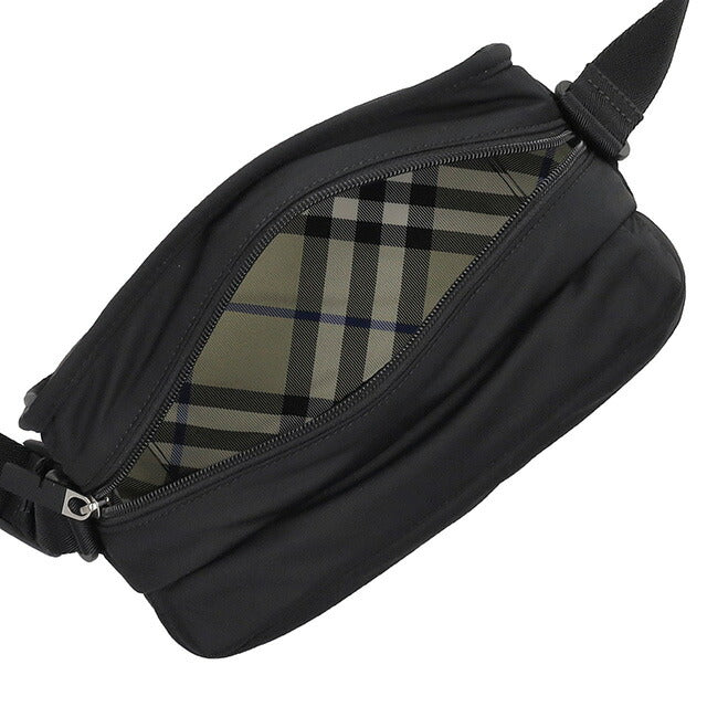 バ−バリ− ショルダーバッグ メンズ ブランド BURBERRY 8098420 ブラック BU-8098420