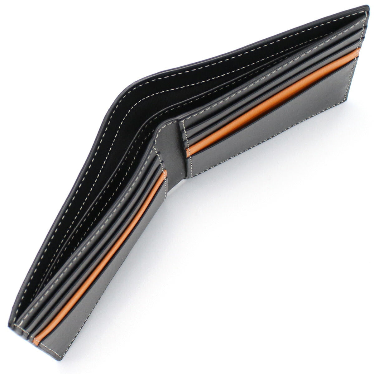 バーバリー 二折財布 メンズ ブランド コットン モルドバ 8059339 BLACK-ORANGE ブラック マルチカラー 財布 BUR8059339011