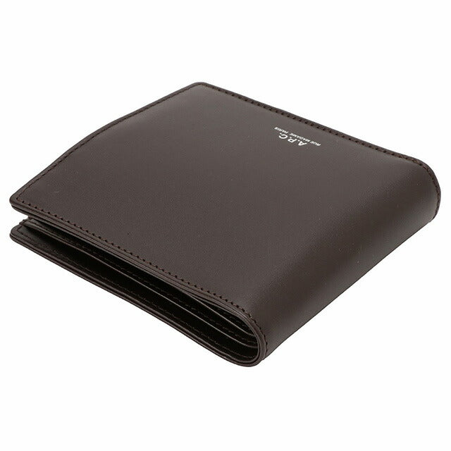 アーペーセー A.P.C. PXAWV H63340 CAE DARK BROWN APC 小銭入れ付 二つ折り財布 ダークブラウン メンズ ウォレッ BWAP00088M