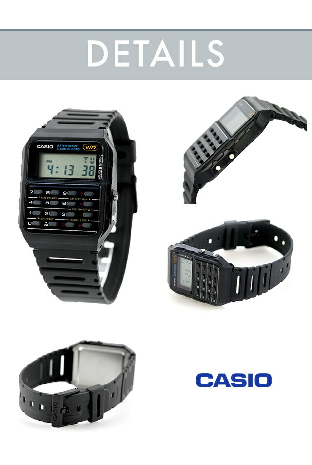 カシオ チープカシオ CASIO クォーツ 電池式 CA-53 ユニセックス チプカシ 腕時計 ブランド カシオ casio デジタル ブラック ブルー ホワイト 黒 選べるモデル CA-53