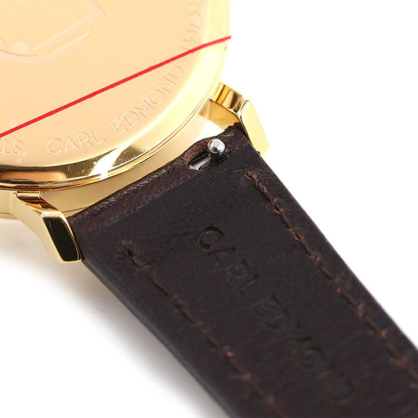 カールエドモンド レディース 腕時計 ブランド 北欧 シンプル ミニマリズム CER3221-DBY16 リョーリット 32mm ホワイト ダークブラウン CER3221-DBY16