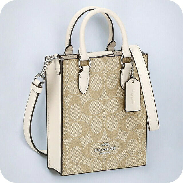 コーチ ハンドバッグ レディース ブランド COACH シグネチャー CJ494 SIGHA 1 ライトカーキ/チョーク CJ494-SIGHA-1